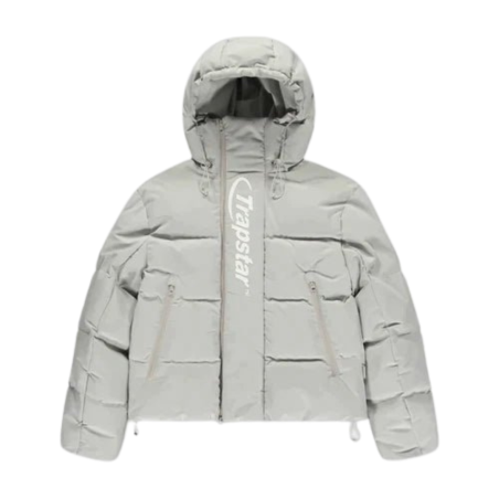 LIGHT GREY HYPERDRIVE TECHNICAL PUFFER JACKET